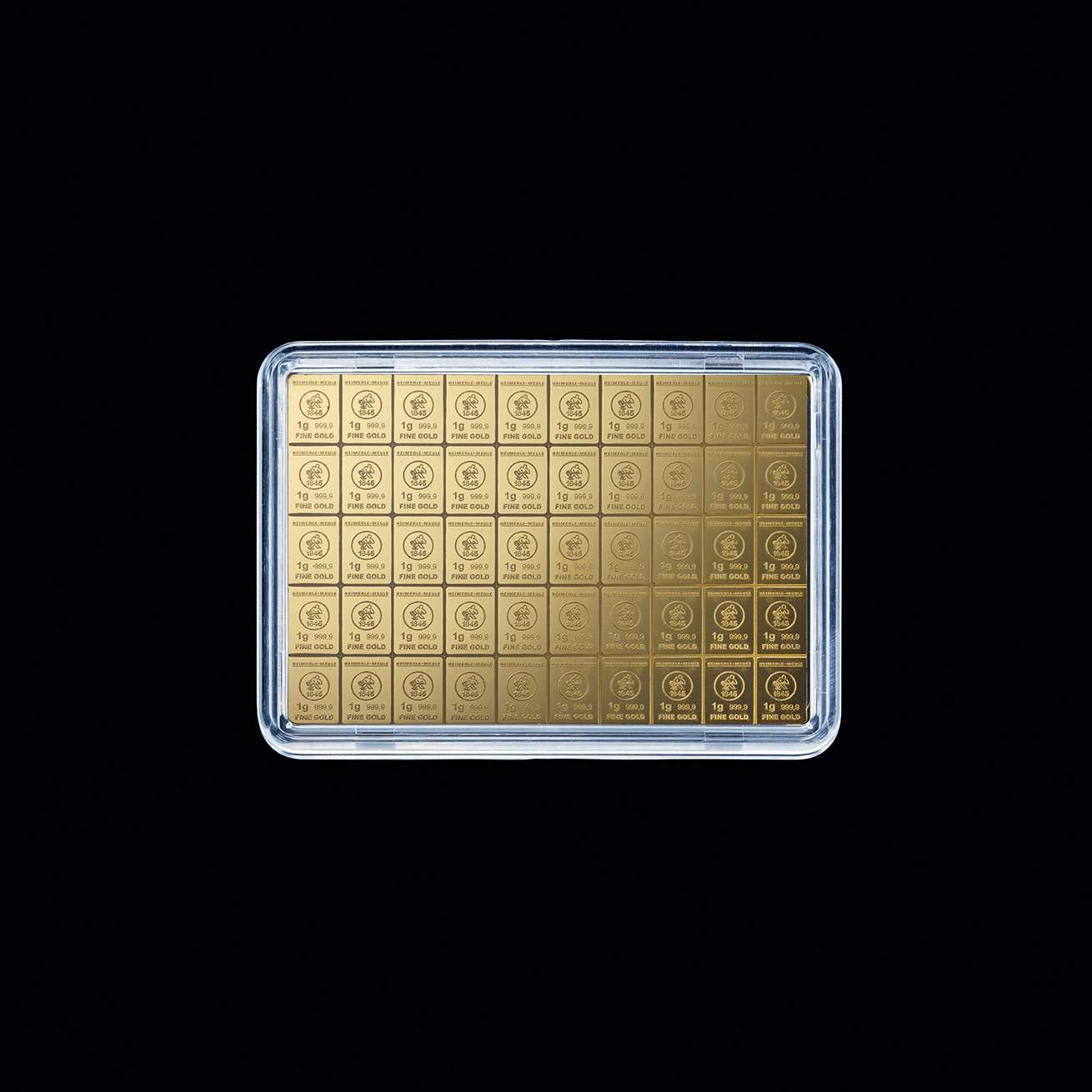 Goldtafel 50 gr. Feingoldbarren AU